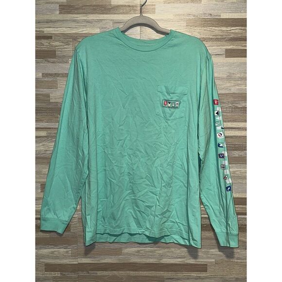 Vineyard Vines Other - Vineyard Vines Long Sleeve T-Shirt Pocket Graphics Cotton Men's Med #252